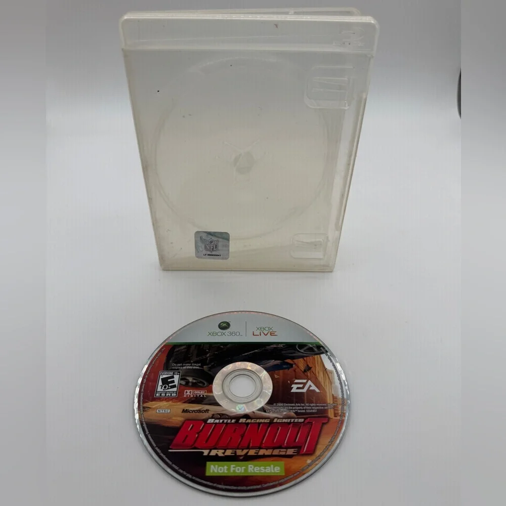 Microsoft Burnout Revenge Xbox 360 Disc - Red and Black